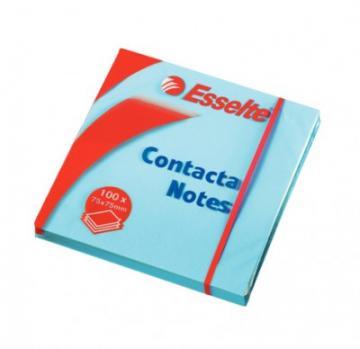 Notes adeziv Contacta 75x75mm 100 file albastru - Pret | Preturi Notes adeziv Contacta 75x75mm 100 file albastru