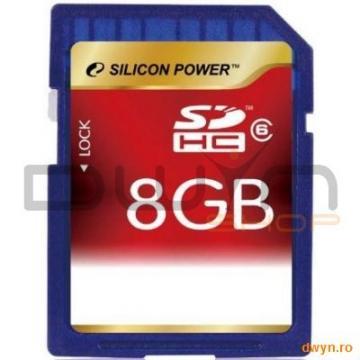 SILICON POWER NAND Flash SD Card High Capacity 8GB - Pret | Preturi SILICON POWER NAND Flash SD Card High Capacity 8GB