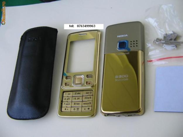 Carcasa Nokia 6300 GOLD ORIGINALA COMPLETA SIGILATA - Pret | Preturi Carcasa Nokia 6300 GOLD ORIGINALA COMPLETA SIGILATA