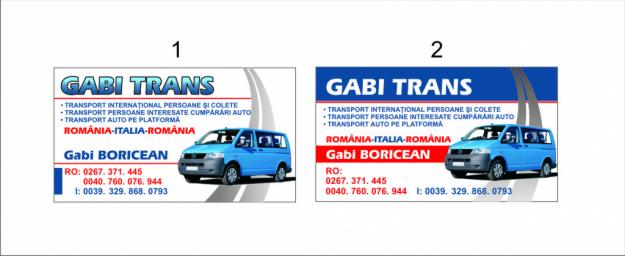 ,, gabitrans ,, transport persoane italia - Pret | Preturi ,, gabitrans ,, transport persoane italia