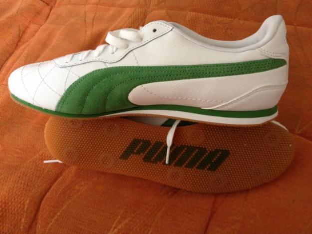 PUMA Esito piele white green marime 42 – 42,5 - pret 145 lei - Pret | Preturi PUMA Esito piele white green marime 42 – 42,5 - pret 145 lei