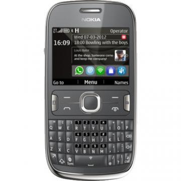 Telefon mobil Nokia Asha 302 Dark GreyQWERTYMemorie interna : 100MB storagemicroSD, up to 32 GBStereo FM radio with RDSJava: Yes, MIDP 2.0SNS integrationMP4/H.264/H.263/WMV player MP3/WAV/WMA/AAC player Organizer Voice memo Predictive text input - Pret | Preturi Telefon mobil Nokia Asha 302 Dark GreyQWERTYMemorie interna : 100MB storagemicroSD, up to 32 GBStereo FM radio with RDSJava: Yes, MIDP 2.0SNS integrationMP4/H.264/H.263/WMV player MP3/WAV/WMA/AAC player Organizer Voice memo Predictive text input