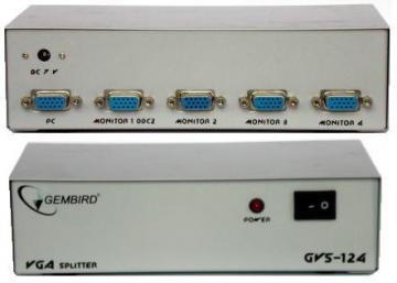 VGA Splitter Gembird 4 porturi - GVS124 - Pret | Preturi VGA Splitter Gembird 4 porturi - GVS124