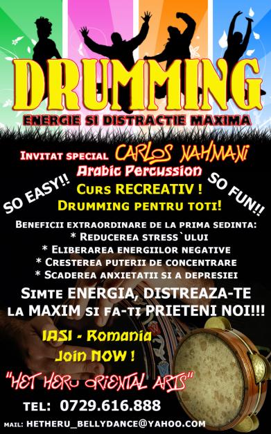 Nou !!! Cursuri de Drumming in Iasi!! Distractie maxima! - Pret | Preturi Nou !!! Cursuri de Drumming in Iasi!! Distractie maxima!