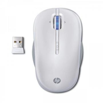 Mouse wireless optic, 1750cpi, scroll 4D, alb perlat, USB, HP, WX408AA - Pret | Preturi Mouse wireless optic, 1750cpi, scroll 4D, alb perlat, USB, HP, WX408AA
