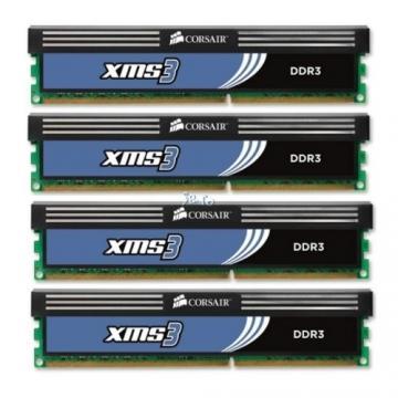 Corsair XMS3 Classic Blue DDR3-1600Mhz, 8GB (Kit 4 x 2GB) CL9 - Pret | Preturi Corsair XMS3 Classic Blue DDR3-1600Mhz, 8GB (Kit 4 x 2GB) CL9