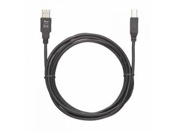 Cablu date USB2.0, tip A-B, tata-tata, 3m, Trust (17170) - Pret | Preturi Cablu date USB2.0, tip A-B, tata-tata, 3m, Trust (17170)