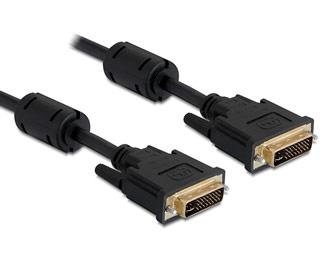 Cablu DVI Dual Link ecranat 2m, Delock 83111 - Pret | Preturi Cablu DVI Dual Link ecranat 2m, Delock 83111