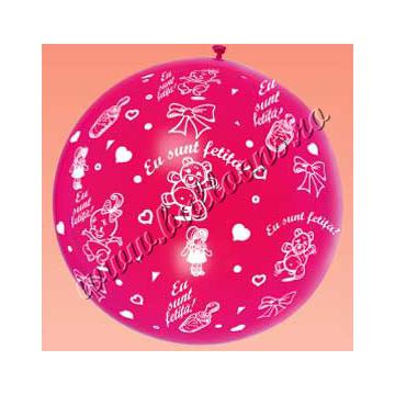 Balon Jumbo 90 cm inscriptionat (all over) Eu sunt fetita - Pret | Preturi Balon Jumbo 90 cm inscriptionat (all over) Eu sunt fetita