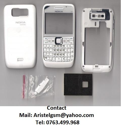 Carcasa Nokia E63 WHITE ( CULOARE ALBA ) ORIGINALA NOUA - Pret | Preturi Carcasa Nokia E63 WHITE ( CULOARE ALBA ) ORIGINALA NOUA