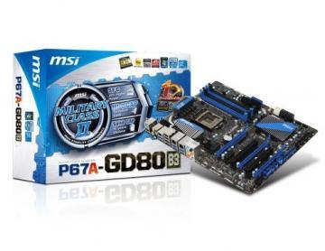 Placa de baza MSI Socket LGA1155, Intel P67, 4xDDRIII, 3xPCI-Ex16, 2PCI-Ex1, P67A-GD80 (B3) - Pret | Preturi Placa de baza MSI Socket LGA1155, Intel P67, 4xDDRIII, 3xPCI-Ex16, 2PCI-Ex1, P67A-GD80 (B3)