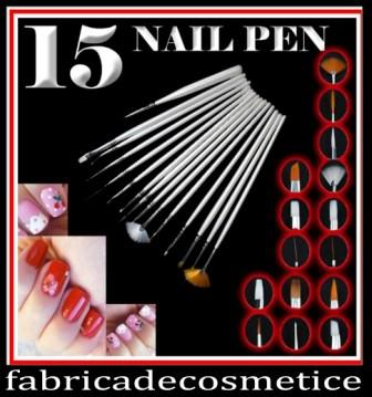 TRUSA 15 PENSULE PENTRU UNGHII -NAIL ART !! - Pret | Preturi TRUSA 15 PENSULE PENTRU UNGHII -NAIL ART !!