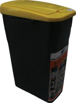 Cos Eco Bin 25 l, capac galben - Pret | Preturi Cos Eco Bin 25 l, capac galben