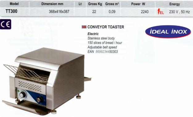Toaster electric cu transportor- CLR.265. TT 300 - Pret | Preturi Toaster electric cu transportor- CLR.265. TT 300
