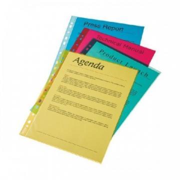 Folie protectie color pentru documente, 10folii/set, ESSELTE - rosu transparent - Pret | Preturi Folie protectie color pentru documente, 10folii/set, ESSELTE - rosu transparent