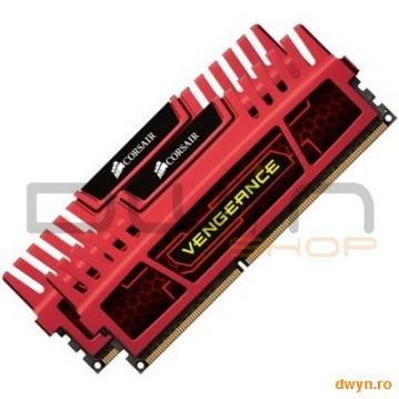 Corsair DDR3 16GB 1600MHz, KIT 2x8GB, CL10, radiator Red Vengeance, dual channel, 1.5V - Pret | Preturi Corsair DDR3 16GB 1600MHz, KIT 2x8GB, CL10, radiator Red Vengeance, dual channel, 1.5V