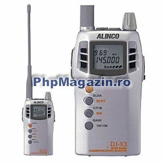 Receptor portabil, scaner ALINCO DJ X3E - Pret | Preturi Receptor portabil, scaner ALINCO DJ X3E