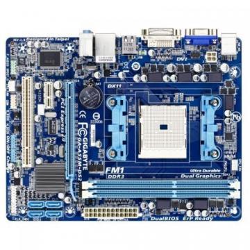 MB A55M-DS2 A55 FM1 mATX Integrated + PCI-E 2.0, PCI-Ex16, 1*PCI-Ex1, 1*PCI, 2*DDR3, 4*SATA2, RAID, 8*USB2, 1*GbLAN, 8ChAudio, DUAL BIOS GIGABYTE - Pret | Preturi MB A55M-DS2 A55 FM1 mATX Integrated + PCI-E 2.0, PCI-Ex16, 1*PCI-Ex1, 1*PCI, 2*DDR3, 4*SATA2, RAID, 8*USB2, 1*GbLAN, 8ChAudio, DUAL BIOS GIGABYTE