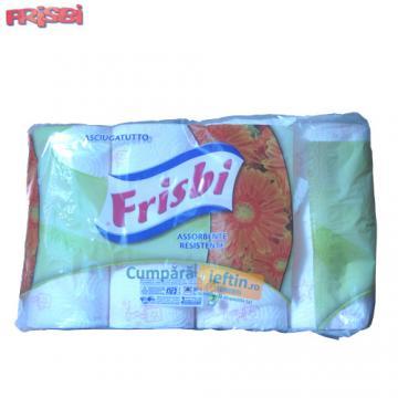 Prosoape de hartie Frisbi 8 role 2straturi - Pret | Preturi Prosoape de hartie Frisbi 8 role 2straturi