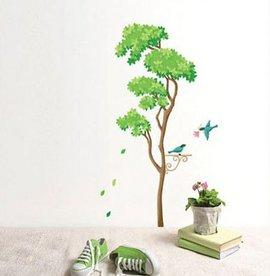 Sticker decorativ de perete copac si pasari - Pret | Preturi Sticker decorativ de perete copac si pasari