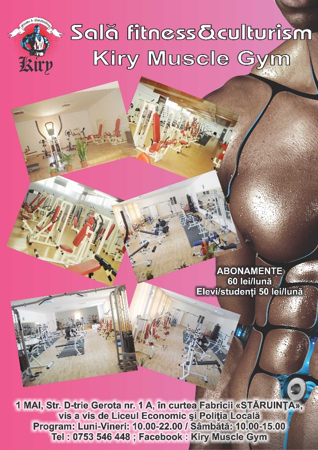 În craiova: sala de fitness şi culturism în 1 mai la stăruinţa: kiry muscle gym - Pret | Preturi În craiova: sala de fitness şi culturism în 1 mai la stăruinţa: kiry muscle gym