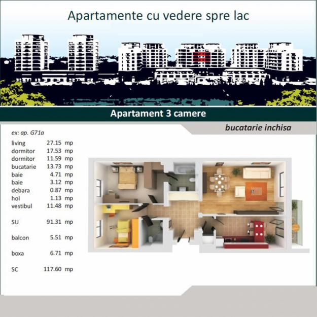 Floreasca - APARTAMENT IN BLOC - 3 CAMERE - Pret | Preturi Floreasca - APARTAMENT IN BLOC - 3 CAMERE