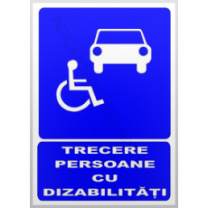 indicatoare pentru trecere persoane cu handicap - Pret | Preturi indicatoare pentru trecere persoane cu handicap