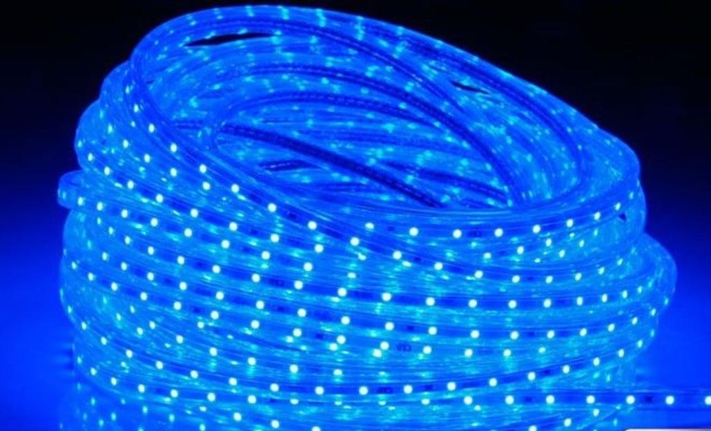 Furtun luminos flexibil plat cu LED-uri SMD 3528, 10 m. ALBASTRU - Pret | Preturi Furtun luminos flexibil plat cu LED-uri SMD 3528, 10 m. ALBASTRU