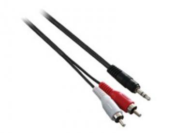 Cablu audio, jack 3.5" la 2 x RCA, 1.5m, negru, V7 (V7E235MM2RCA1.5M) - Pret | Preturi Cablu audio, jack 3.5" la 2 x RCA, 1.5m, negru, V7 (V7E235MM2RCA1.5M)