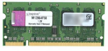 Sodimm DDR2 1GB 667Mhz, Kingston M12864F50, compatibil Averatec 2500/2573/2575 Notebook - Pret | Preturi Sodimm DDR2 1GB 667Mhz, Kingston M12864F50, compatibil Averatec 2500/2573/2575 Notebook