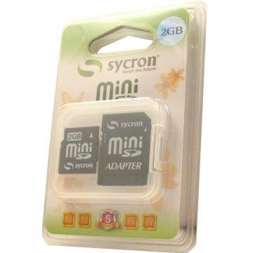Card memorie Sycron 2GB miniSD w/Adaptor High Speed; Retail Pack - Pret | Preturi Card memorie Sycron 2GB miniSD w/Adaptor High Speed; Retail Pack