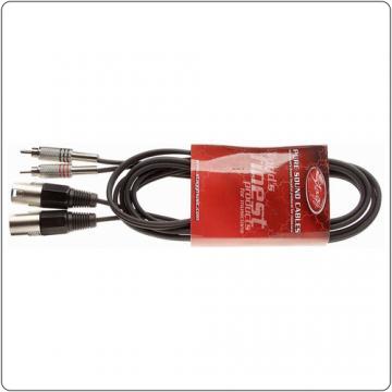 Standard audio cable - 2x male XLR-plug/2x male RCA-plug - Pret | Preturi Standard audio cable - 2x male XLR-plug/2x male RCA-plug