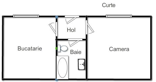 Apartament 1 camera, centru, str. Traian - Pret | Preturi Apartament 1 camera, centru, str. Traian