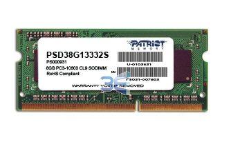 Patriot Signature SODIMM, 8GB DDR3, 1333MHz, CL9 - Pret | Preturi Patriot Signature SODIMM, 8GB DDR3, 1333MHz, CL9