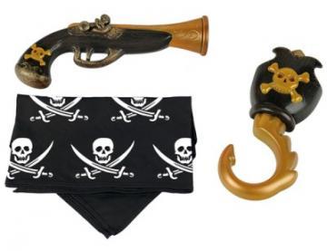 Set pirat Klein 3 piese: Bandana, carlig si pistol cu sunete - Pret | Preturi Set pirat Klein 3 piese: Bandana, carlig si pistol cu sunete