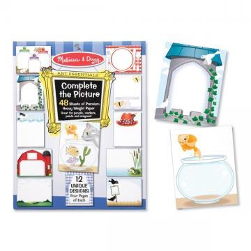 Melissa &amp; Doug - Completeaza desenul - Bloc de desen cu schite predesenate - Pret | Preturi Melissa &amp; Doug - Completeaza desenul - Bloc de desen cu schite predesenate