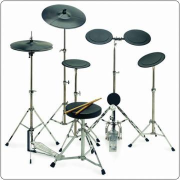 7-pc rubber practice pad set w/ stainless steel stands - Pret | Preturi 7-pc rubber practice pad set w/ stainless steel stands