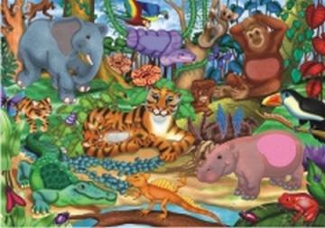 GALT Jungla puzzle podea cu texturi 24 piese - Pret | Preturi GALT Jungla puzzle podea cu texturi 24 piese