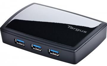 Hub USB 7 porturi (3 x USB3.0 + 4 x USB2.0), alimentare externa, negru, Targus (ACH120EU) - Pret | Preturi Hub USB 7 porturi (3 x USB3.0 + 4 x USB2.0), alimentare externa, negru, Targus (ACH120EU)