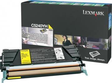 Toner LEXMARK 00C5240YH yellow - Pret | Preturi Toner LEXMARK 00C5240YH yellow