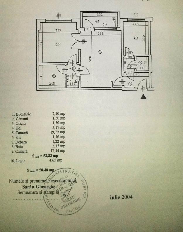 Vanzare apartament 2 camere Hala Traian 60000 EUR - Pret | Preturi Vanzare apartament 2 camere Hala Traian 60000 EUR