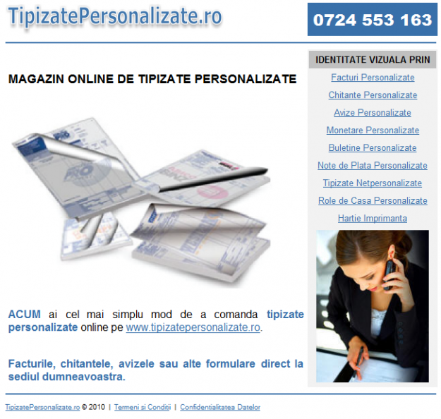 Magazin ONLINE-Facturi Personalizate - Pret | Preturi Magazin ONLINE-Facturi Personalizate