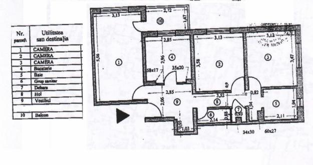 3 camere, Rahova-Modoran, bloc 1986, 55.000 euro - Pret | Preturi 3 camere, Rahova-Modoran, bloc 1986, 55.000 euro