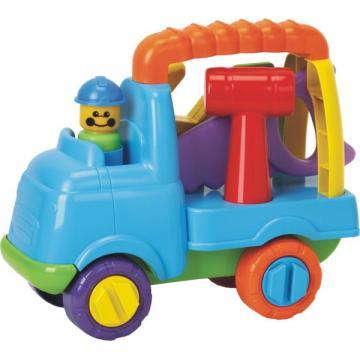 Jucarie educativa Camion Micul Constructor Baby Mix - Pret | Preturi Jucarie educativa Camion Micul Constructor Baby Mix