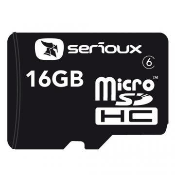 Card memorie Serioux microSDHC 16GB, class 6, adaptor SDHC - Pret | Preturi Card memorie Serioux microSDHC 16GB, class 6, adaptor SDHC