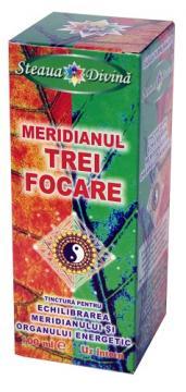 Tinctura Meridian Trei Focare 100ml - Pret | Preturi Tinctura Meridian Trei Focare 100ml