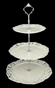 % Creamware 3 Tier Cake Stand - Pret | Preturi % Creamware 3 Tier Cake Stand