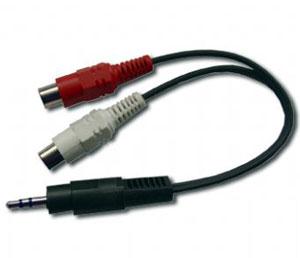 Cablu audio jack 3.5 (T) la 2 X RCA (M), CCA-406 - Pret | Preturi Cablu audio jack 3.5 (T) la 2 X RCA (M), CCA-406