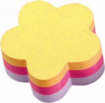 Cub notite autoadezive pretaiate Post-itÂ®, model floare, 225 file, 3 culori - Pret | Preturi Cub notite autoadezive pretaiate Post-itÂ®, model floare, 225 file, 3 culori