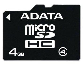 Micro-SDHC 4GB Class 4, SD Adapter ADATA, AUSDH4GCL4-RA1 - Pret | Preturi Micro-SDHC 4GB Class 4, SD Adapter ADATA, AUSDH4GCL4-RA1